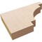 Ekena Millwork 2in. W x 8in. H x 12in. L Mediterranean Woodgrain TimberThane Rafter Tail, Primed Tan RFTUR02X08X12MEDRCPR - alternate 4